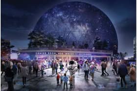 A mock-up of what the MSG Sphere in London would look like. Credit: MSG London.