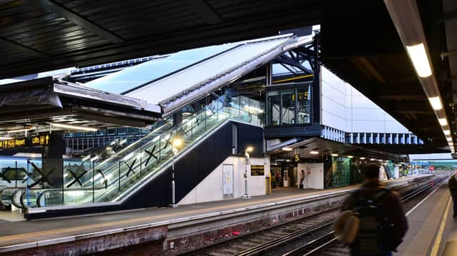 The new-look Gatwick Airport railway station. (Photo by Network Rail)