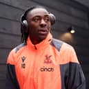 Eberechi Eze of Crystal Palace arrives at the stadium prior to the Premier League match