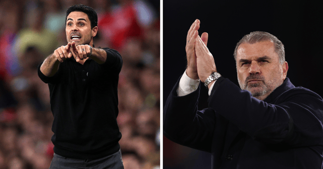 Mikel Arteta and Ange Postecoglou (Image: Getty Images)