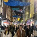 The Carnaby Street Christmas lights. (Photo by Amber Chow)
