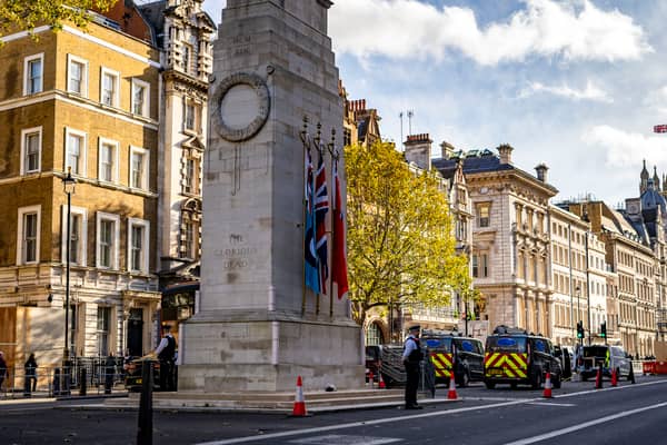 The Met Police will form a 'ring of steel' around the Cenotaph this weekend