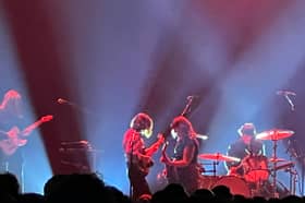 Sleater-Kinney at the Roundhouse in Camden for Pitchfork Music Festival. (Photo by André Langlois)