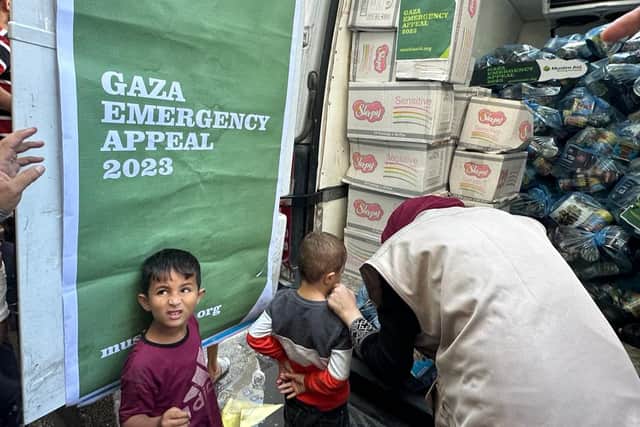Muslim Aid delivering supplies to civilians in Gaza