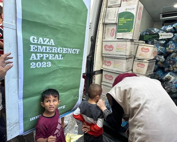 Muslim Aid delivering supplies to civilians in Gaza