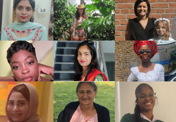 Names and faces of some of the women killed in London in 2023