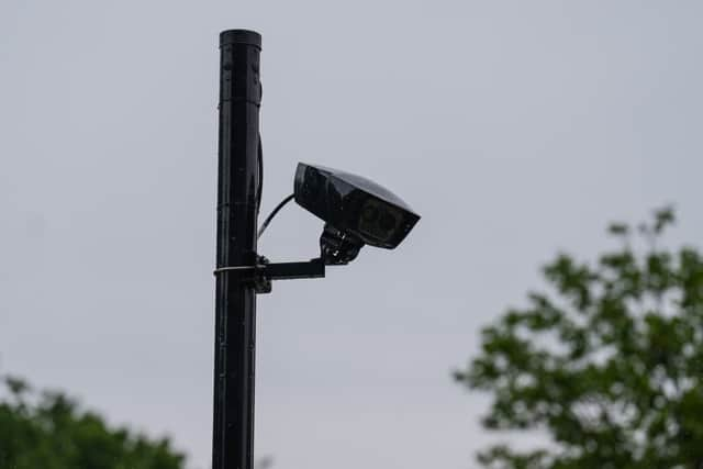 A ULEZ camera in London. Credit: Carl Court/Getty Images.