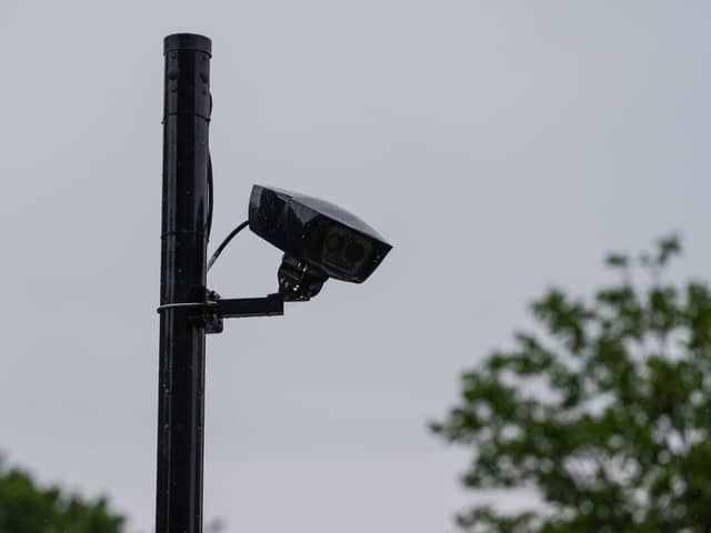 A ULEZ camera in London. Credit: Carl Court/Getty Images.