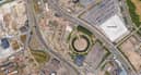 The land identified in the application was a former gasworks, sat between the A102 and Millennium Way in Greenwich. Credit: Google.