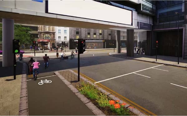 The proposed cycle gate in Procter Street. Credit: Camden Council.