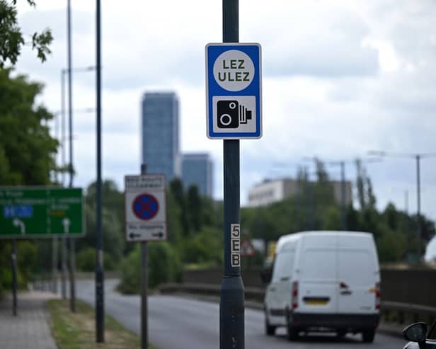 The ULEZ was expanded to cover all of greater London on August 29. Credit: Justin Tallis/AFP via Getty Images.