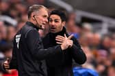 Mikel Arteta expressed his anger at the match officials after his side's defeat to Newcastle. (Getty Images)