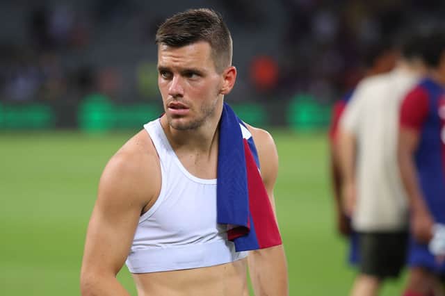  Giovani Lo Celso of Tottenham Hotspur looks on after the Joan Gamper Trophy match between FC Barcelona and Tottenham Hotspur