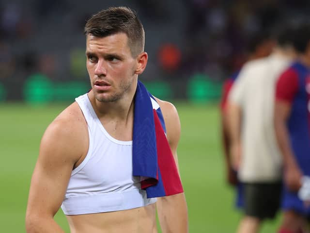  Giovani Lo Celso of Tottenham Hotspur looks on after the Joan Gamper Trophy match between FC Barcelona and Tottenham Hotspur