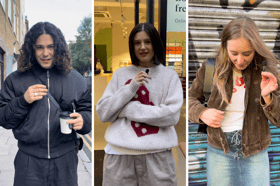 Thomas, Gabby and Annie in Shoreditch - What are people wearing and what do they think will be the next big fashion trend? (Photos by Amber Chow)