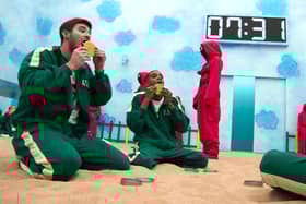 Contestants on Squid Game: The Challenge compete for a $4.5 million prize 