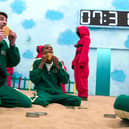 Contestants on Squid Game: The Challenge compete for a $4.5 million prize 