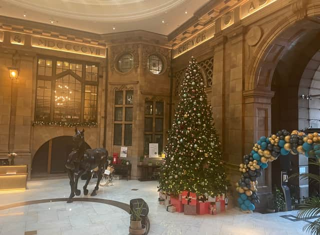 NationalWorld reporter Rochelle Barrand stayed at the Kimpton Clocktower hotel to experience the brand's new Anthropologie partnership. Pictured is the hotel's reception area including its signature bronze horse statue. Photo by Rochelle Barrand.