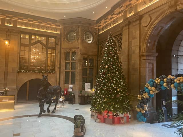 NationalWorld reporter Rochelle Barrand stayed at the Kimpton Clocktower hotel to experience the brand's new Anthropologie partnership. Pictured is the hotel's reception area including its signature bronze horse statue. Photo by Rochelle Barrand.