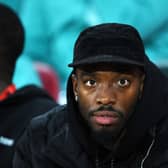 Ivan Toney of Brentford looks on prior to the Carabao Cup Third Round match between Brentford and Arsenal at Gtech Community Stadium