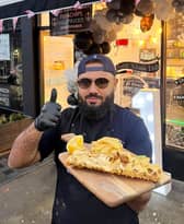 Ozan Bakici, 27, with the golden cod.