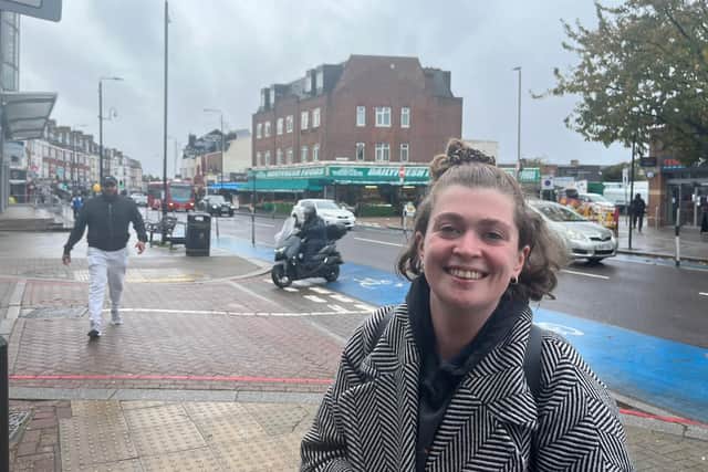Rosie Barry in Tooting. (Photo by Stephanie Nourse)