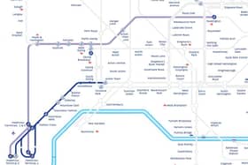 The Elizabeth line and Piccadilly line were part suspended. (Picture by TfL)