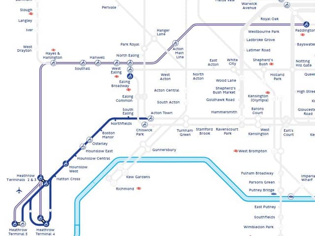The Elizabeth line and Piccadilly line were part suspended. (Picture by TfL)