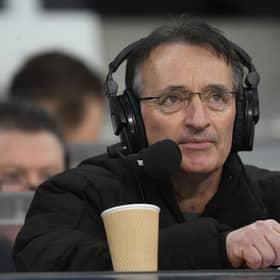   Former player and BBC Radio broadcaster Pat Nevin looks on during the Premier League match between Newcastle United and Wolverhampton Wanderers at St. James Park