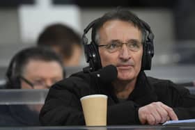   Former player and BBC Radio broadcaster Pat Nevin looks on during the Premier League match between Newcastle United and Wolverhampton Wanderers at St. James Park