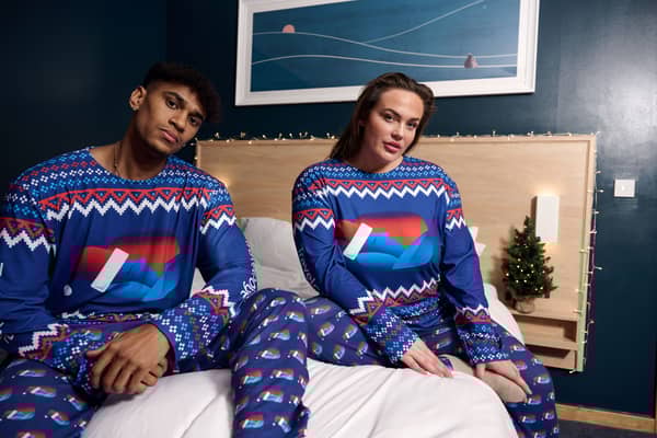 The Travelodge Christmas pyjamas. (Photo by Travelodge)
