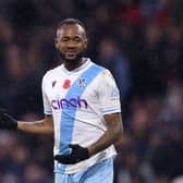  Jordan Ayew of Crystal Palace reacts during the Premier League match between Burnley FC and Crystal Palace at Turf Moor 