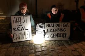 Just Stop Oil stage "wide awake" protest outside Rishi Sunak's house