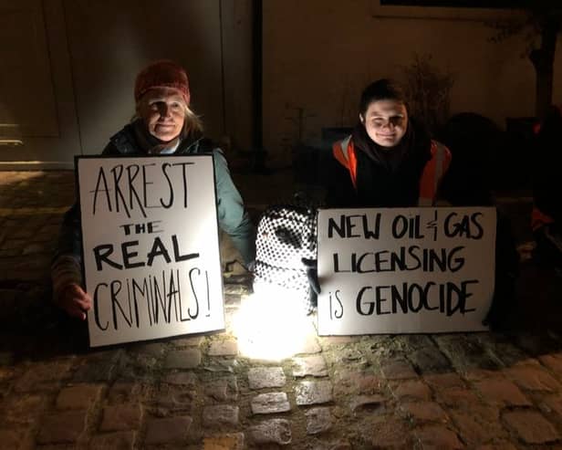 Just Stop Oil stage "wide awake" protest outside Rishi Sunak's house
