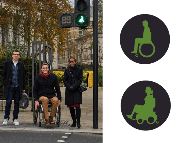 Olympian gold medal winning rower Pete Reed OBE inspired TfL's new traffic light signals. (Photo by TfL)