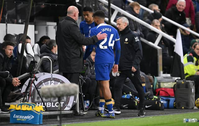 Reece James is sent off. Credit: Getty