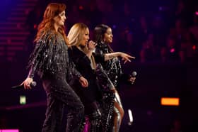 Mutya Buena, Siobhán Donaghy and Keisha Buchanan of Sugababes perform at The National Lottery's Big Bash at OVO Arena Wembley on December 6, 2022. (Photo by John Phillips/Getty Images for The National Lottery)