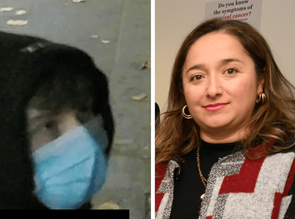 Police want to speak to this person after Enfield MP Feryal Clark was targeted with hate crime graffiti. (Photo by MPS/Getty)