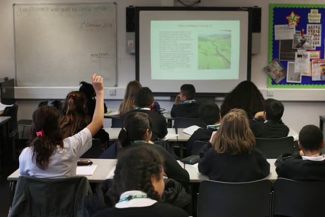 A London classroom.  (Photo by Peter Macdiarmid/Getty Images)