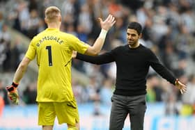 Mikel Arteta has had his say on Aaron Ramsdale's future. (Getty Images)