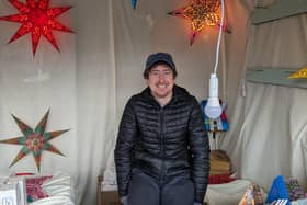 Scott has travelled from Cornwall with his festive market Starlight