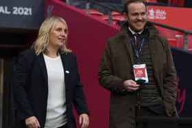 Arsenal boss Jonas Eidevall will face Emma Hayes' Chelsea this weekend. Cr. Getty Images.