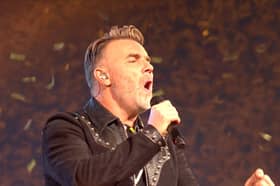 Take That's Gary Barlow at OVO Arena Wembley for The National Lottery’s New Year’s Eve Big Bash. (Photo by National Lottery)