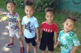 The four children who died, Kyson and Bryson Hoath, aged four, and Leyton and Logan Hoath, aged three. 