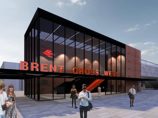 The new Brent Cross West station is officially open