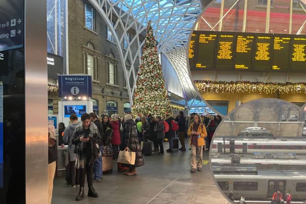 Passengers wait for hours amid cancellations at London's King's Cross on Sunday December 10. Photo by NationalWorld reporter Rochelle Barrand, who was caught in the disruption.