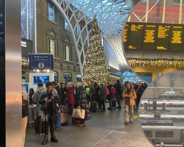 Passengers wait for hours amid cancellations at London's King's Cross on Sunday December 10. Photo by NationalWorld reporter Rochelle Barrand, who was caught in the disruption.