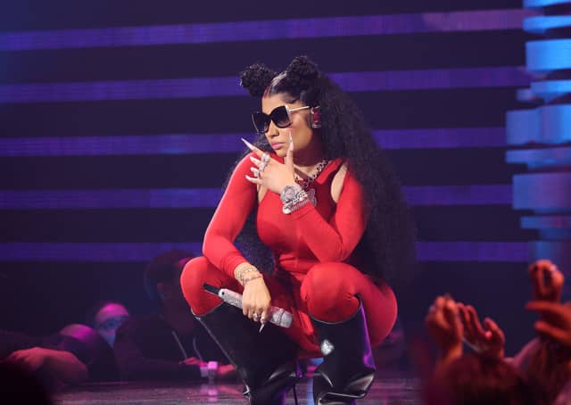 Nicki Minaj at the 2023 MTV Video Music Awards on September 12, 2023. (Photo by Mike Coppola/Getty Images for MTV)