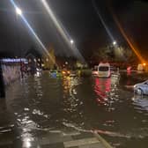 Vehicles were left abandoned in Abbey Wood after heavy flooding