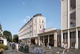 A CGI of the development along Thurloe Street looking South West. (Photo by Native Land and Places for London)